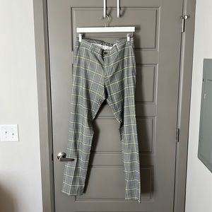 zara plaid pants
